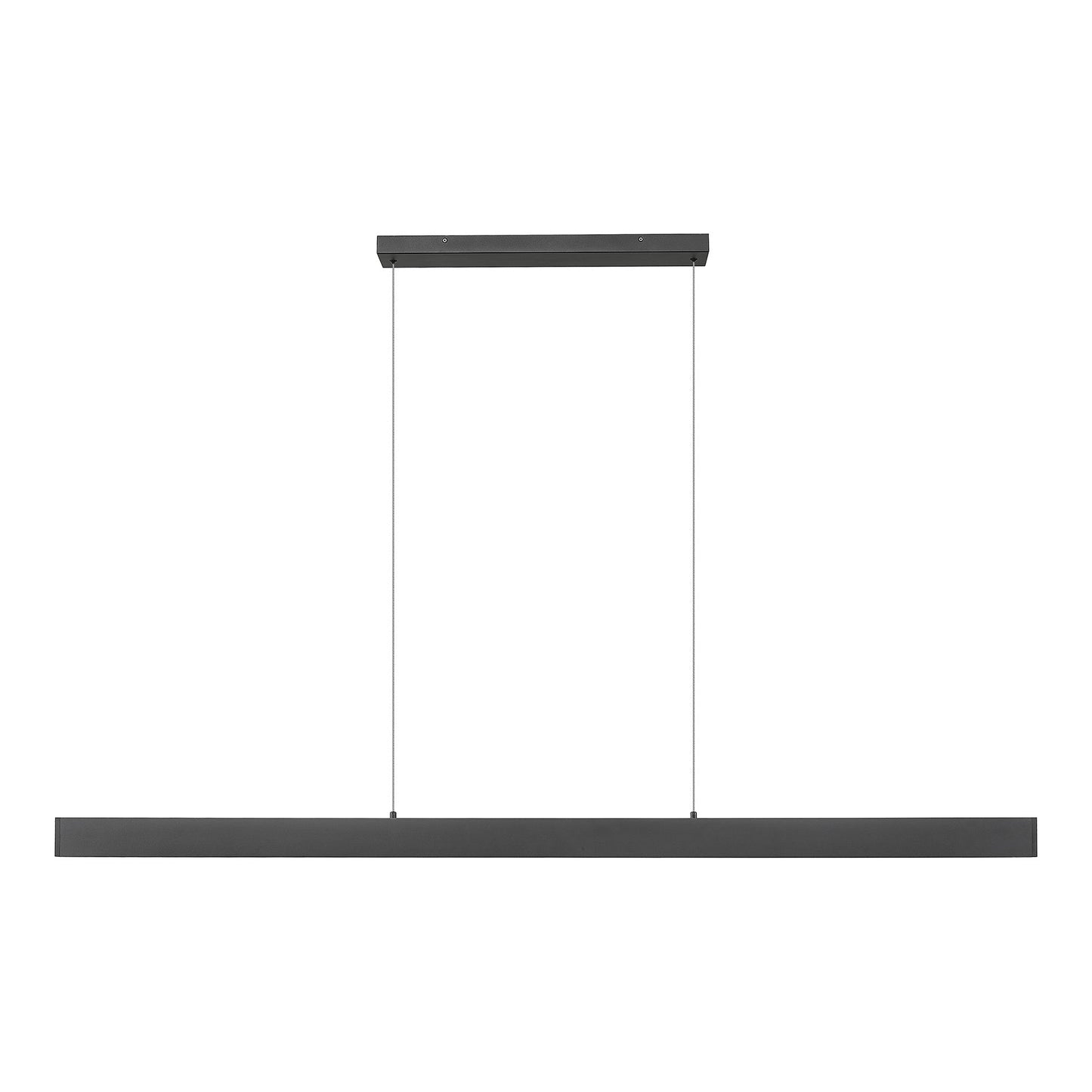 Hudson Linear LED Chandelier in Matte Black (72-Inch).