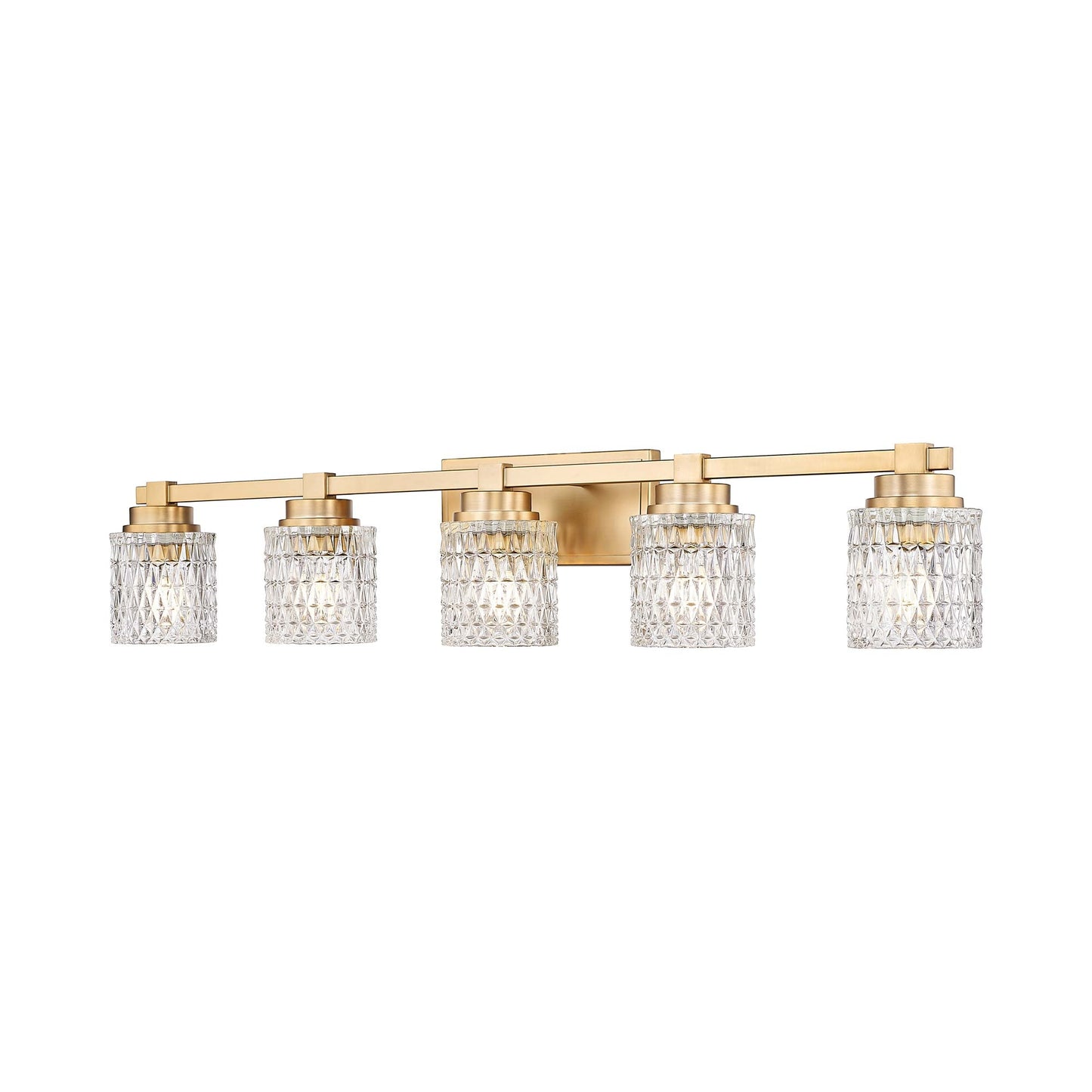 Jacqueline Bath Vanity Light in Modern Gold (5-Light).