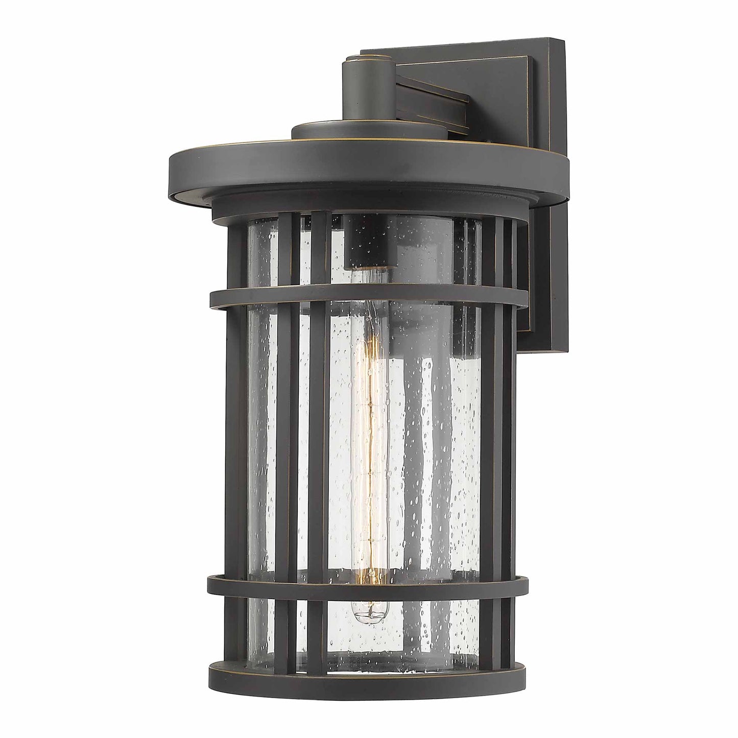 Jordan Outdoor Wall Light in Oil Rubbed Bronze (20.25-Inch).