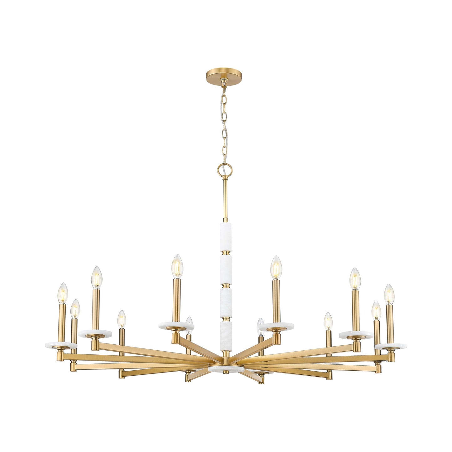 Kaden Chandelier in Modern Gold (12-Light).