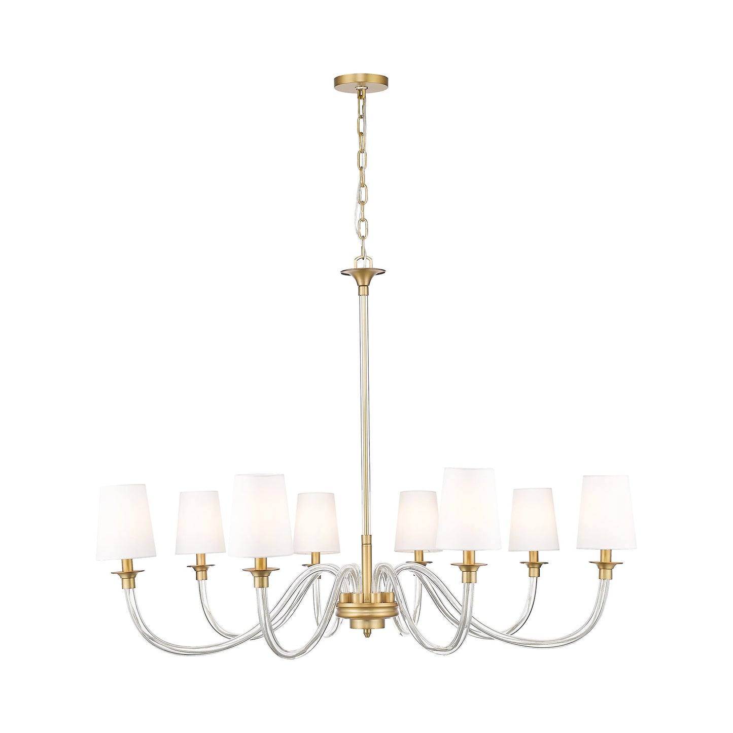 Katerina Chandelier in Rubbed Brass (8-Light).