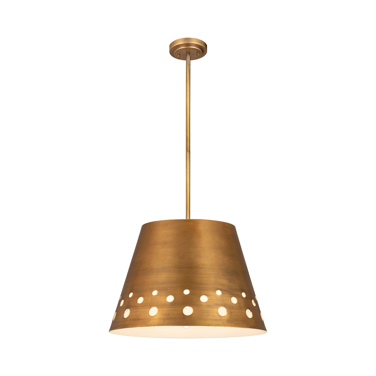 Katie Pendant Light in Rubbed Brass (18-Inch).