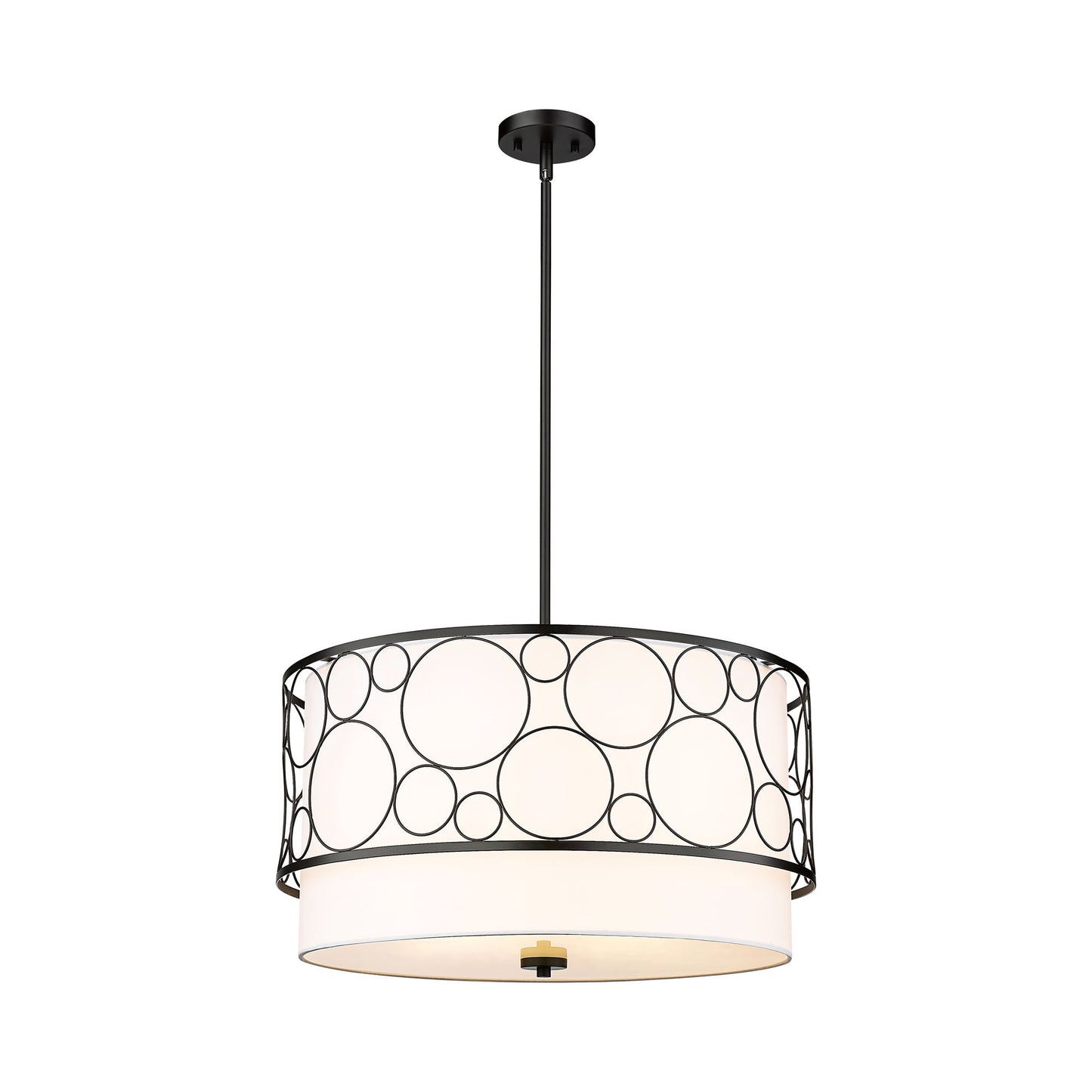 Kendall Chandelier in Matte Black.