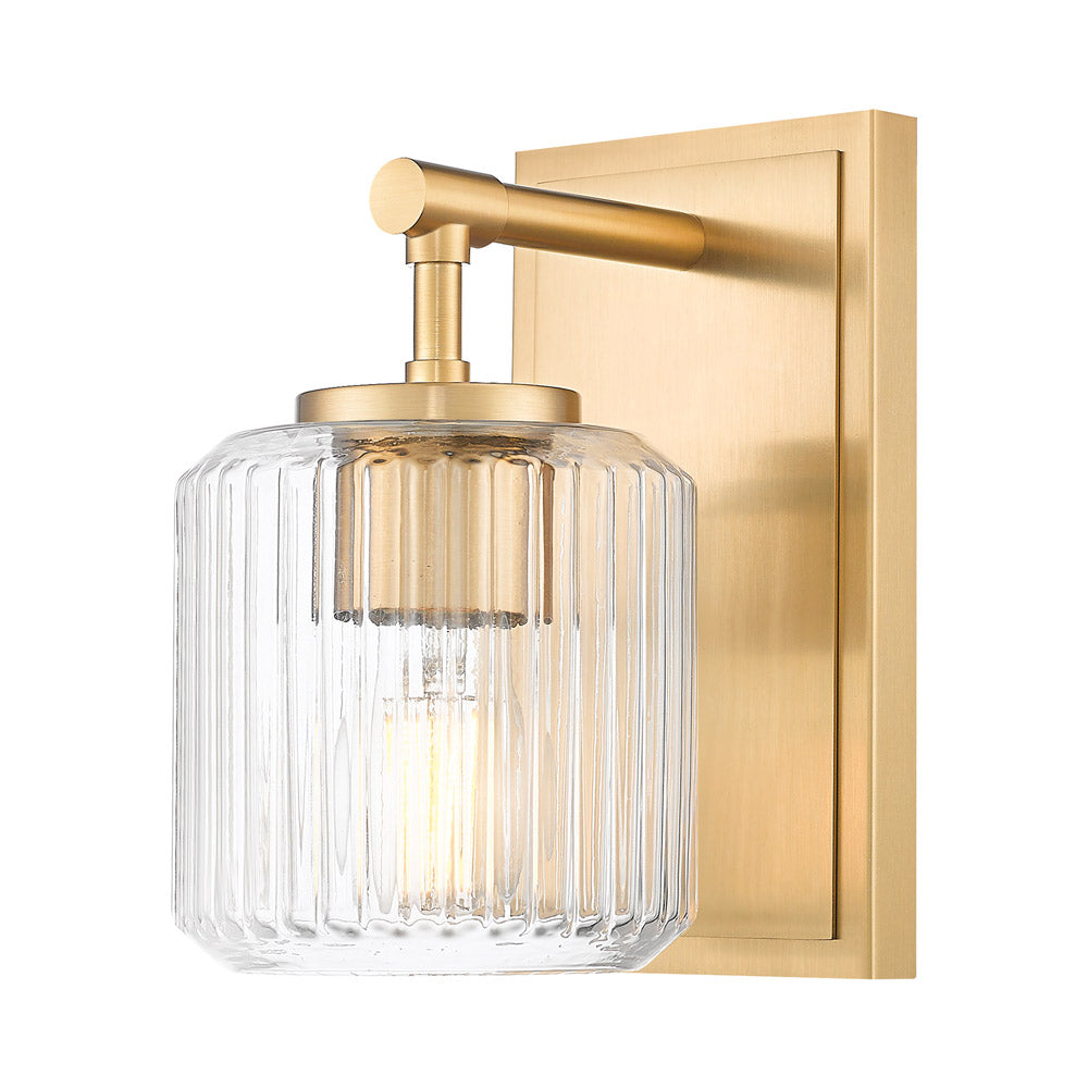 Landon Wall Light in Modern Gold.