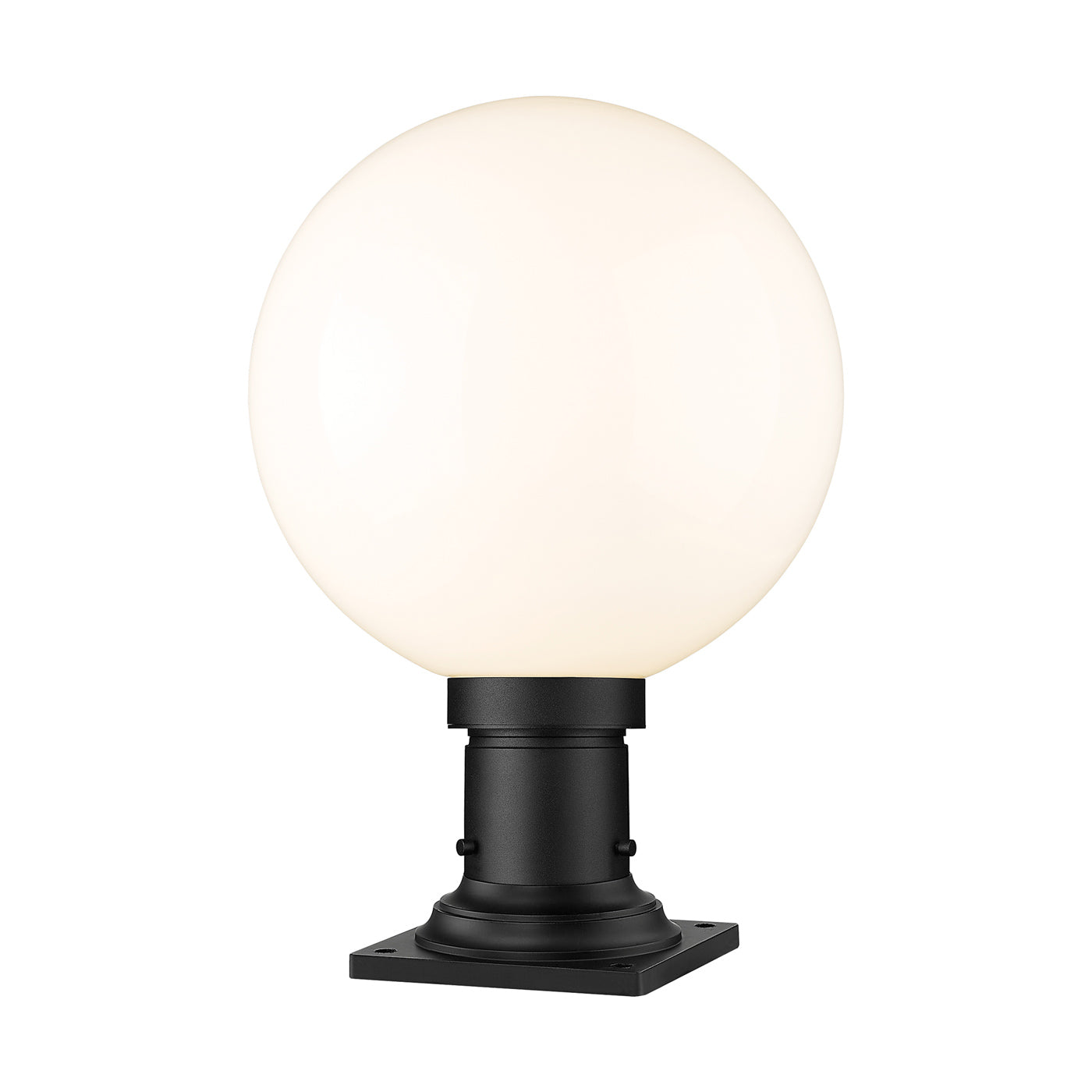 Laurent 533PM Outdoor Pier Mount Light in White Opal (17.5-Inch).