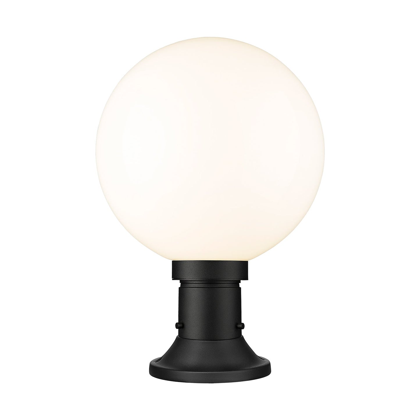 Laurent 553PM Outdoor Pier Mount Light in White Opal (17.63-Inch).