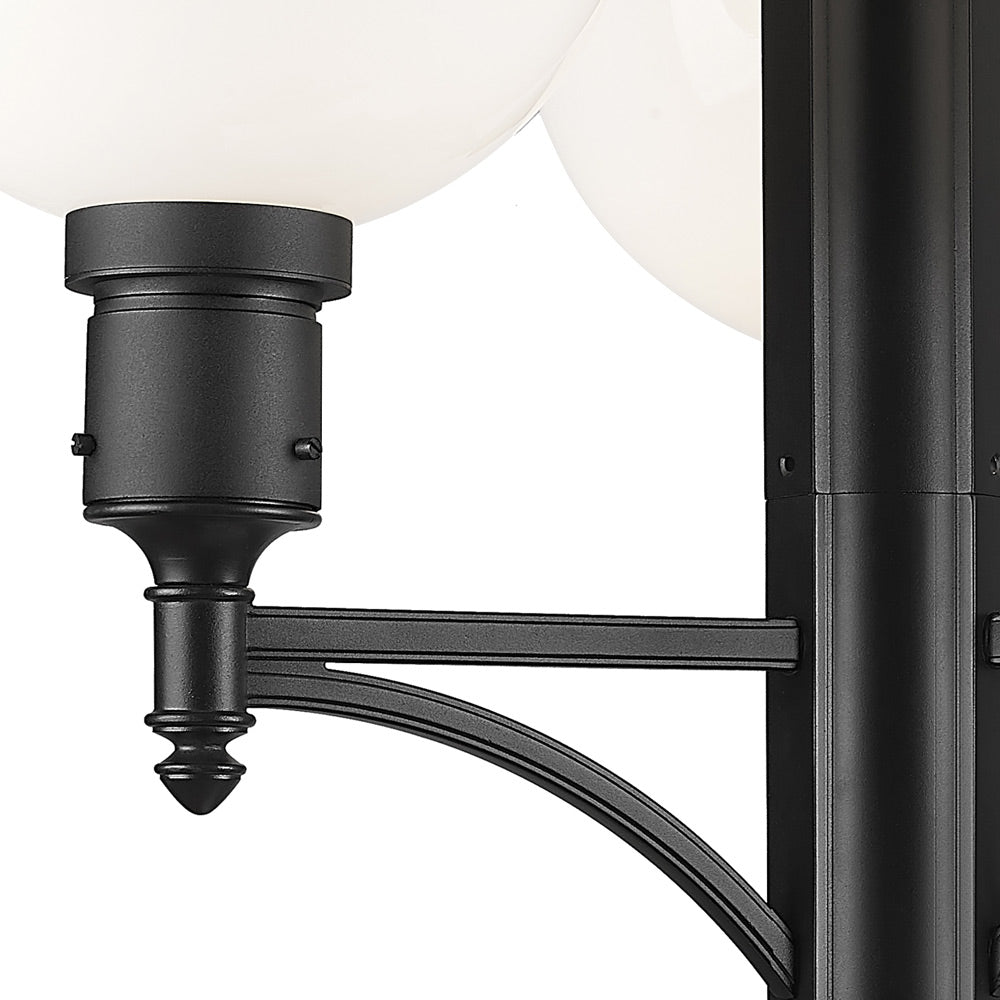 Laurent Outdoor Mounted Post Light in Detail.