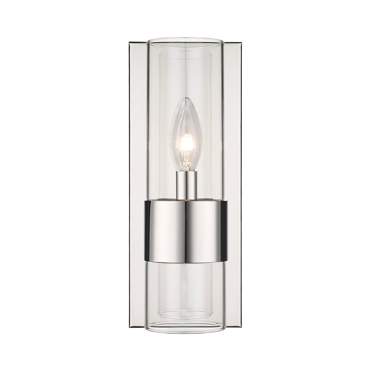 Lawson Bath Wall Light in Polished Nickel.