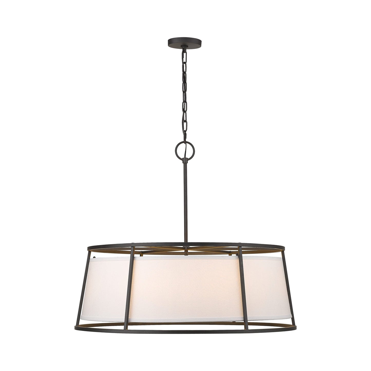 Lenyx Chandelier in Iron Ore (32-Inch).