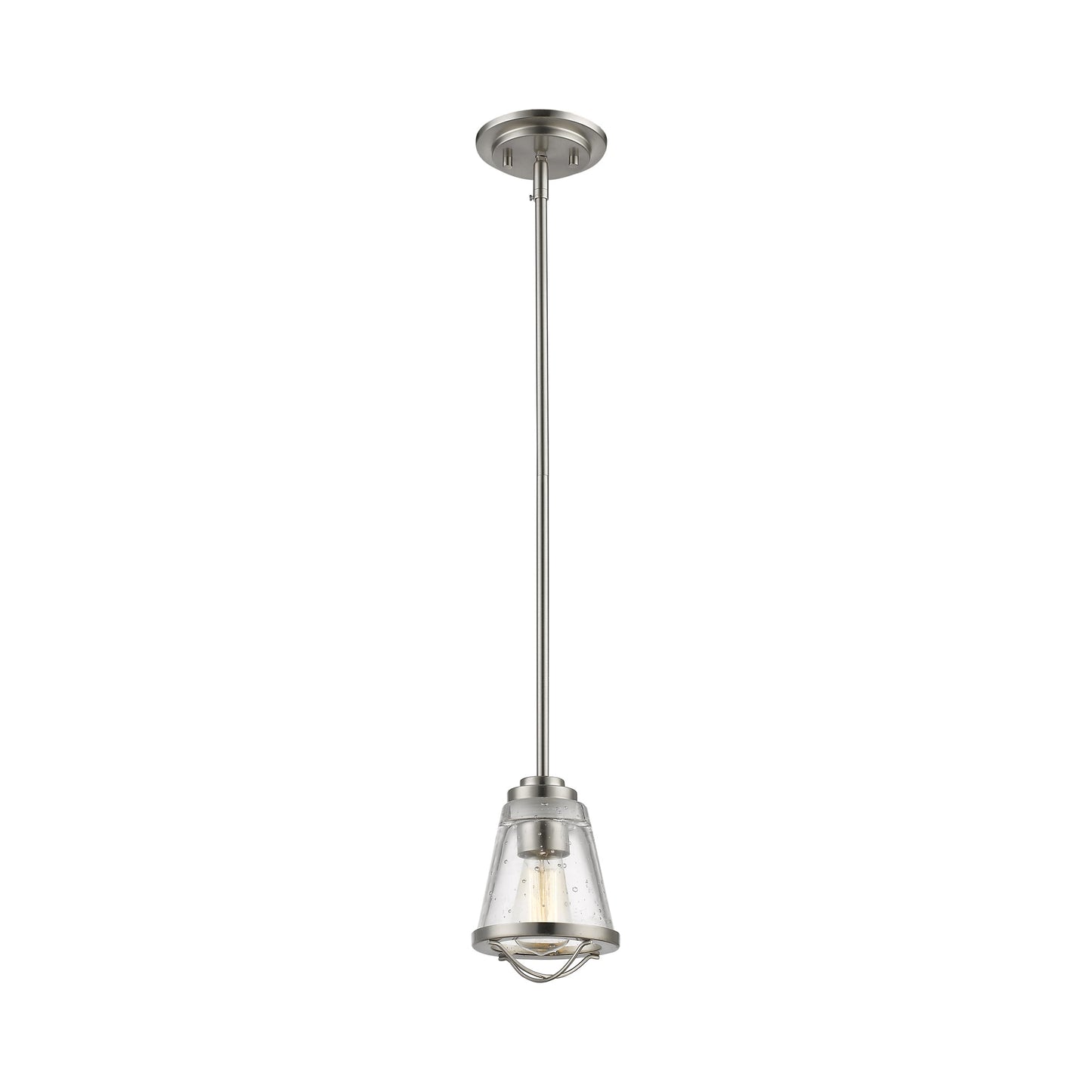 Mariner Pendant Light in Brushed Nickel.