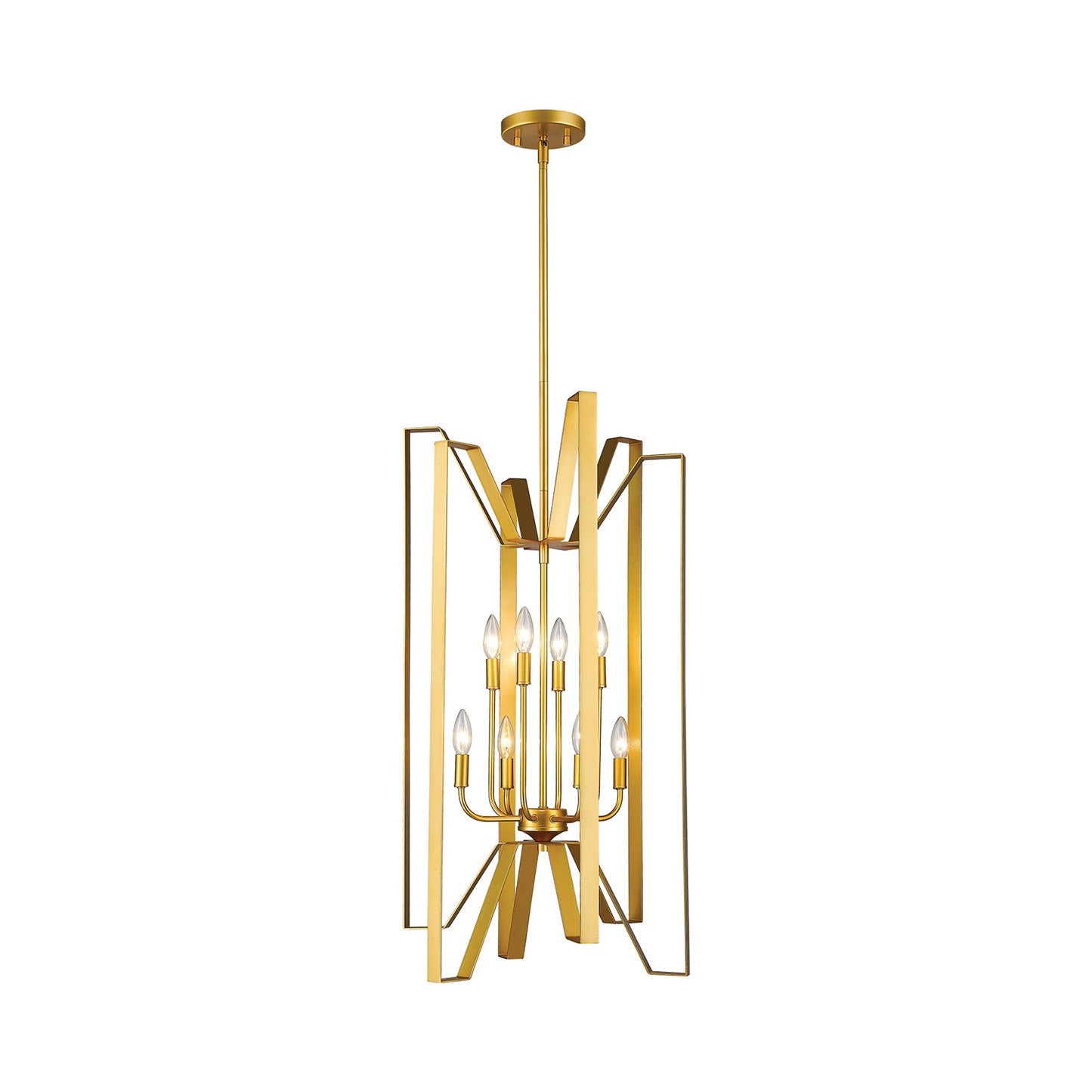 Marsala Chandelier in Polished Metallic Gold (8-Light).