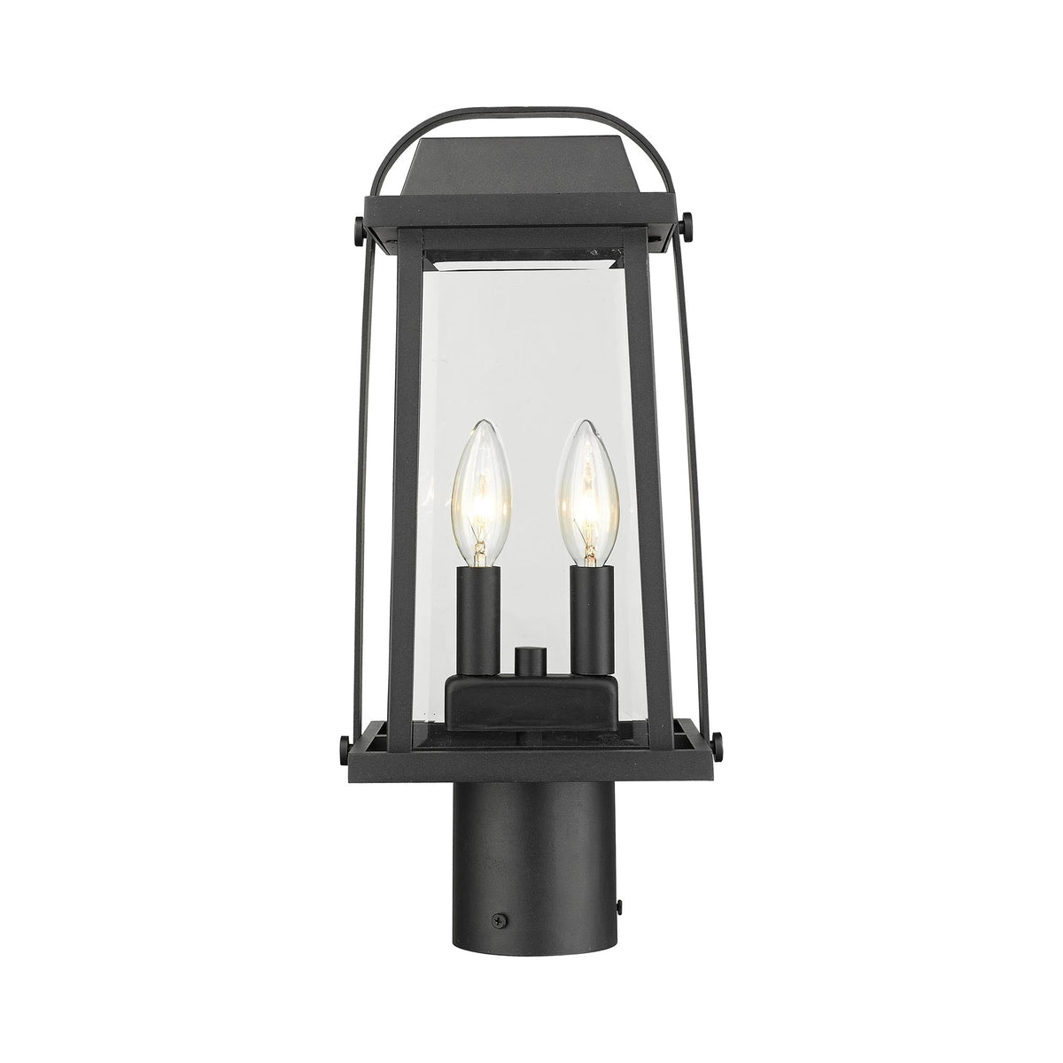 Millworks Outdoor Post Light in Black.