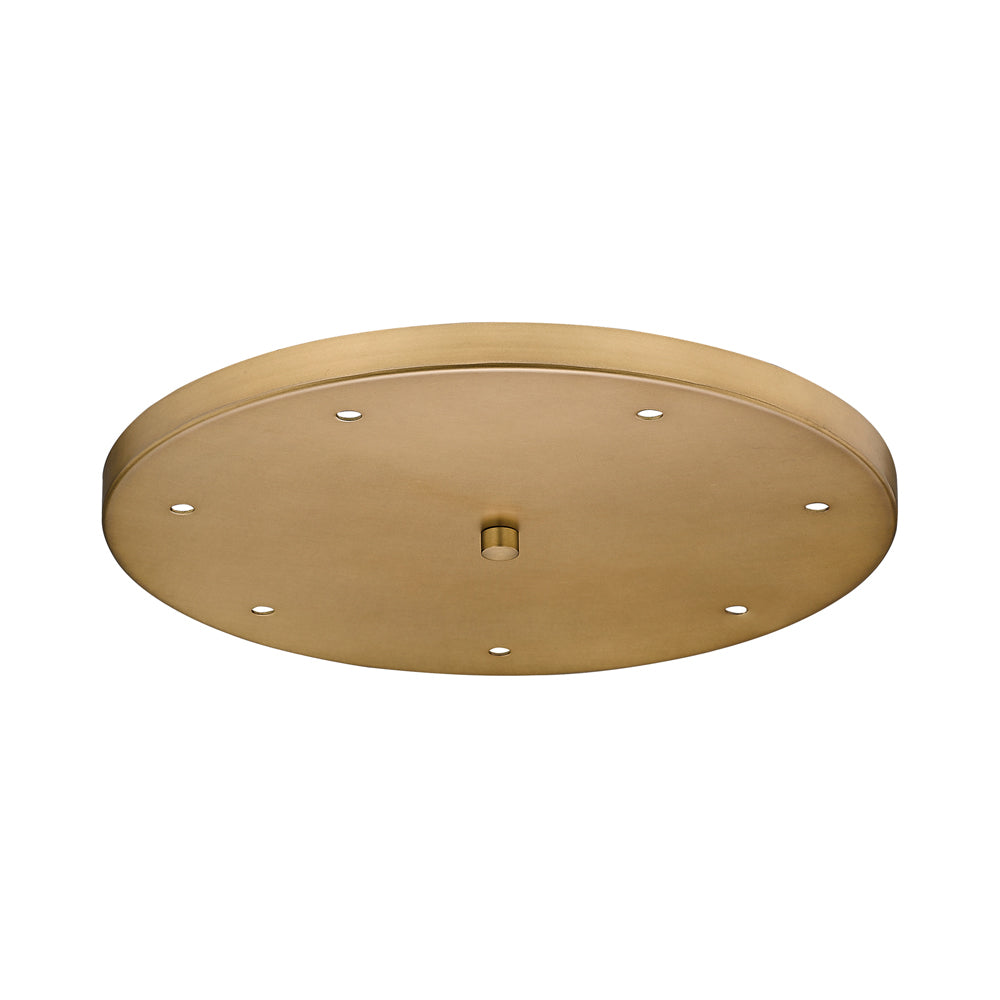 Multi Point 1807R Canopy in Rubbed Brass.