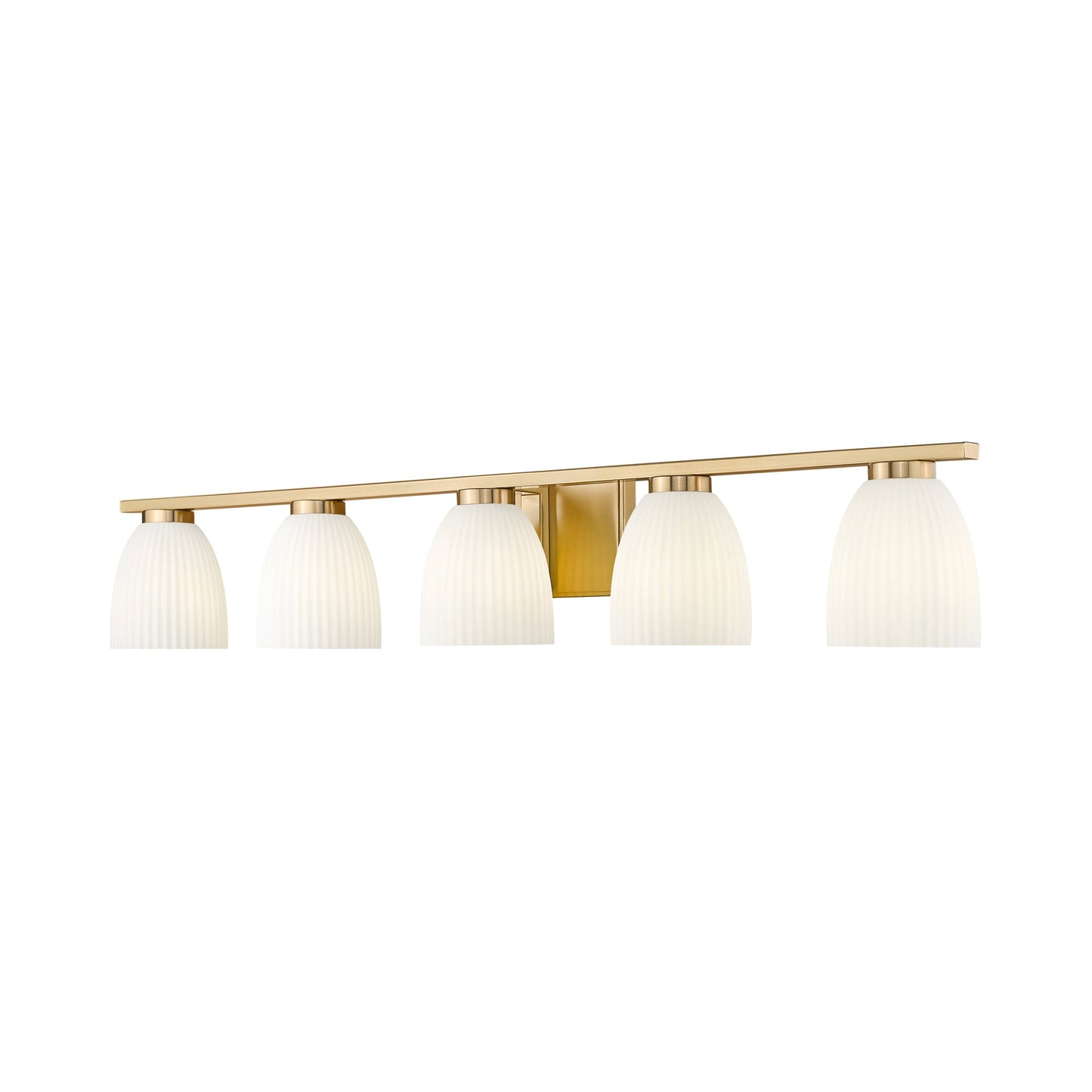 Naya Bath Vanity Light in Modern Gold (5-Light).