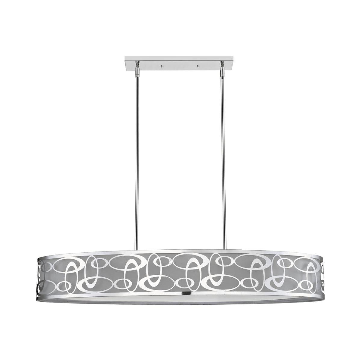 Opal Linear Chandelier in Detail.