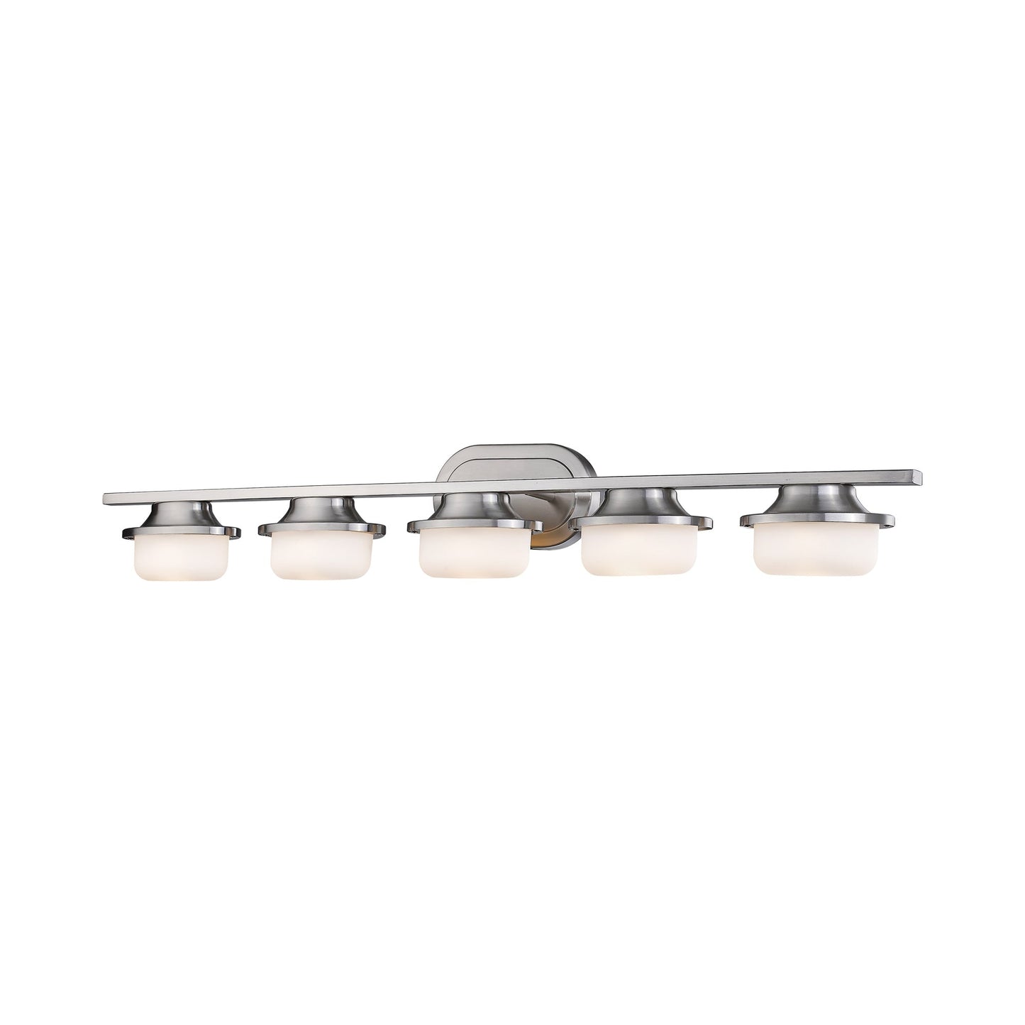 Optum LED Bath Vanity Light in Brushed Nickel (5-Light).