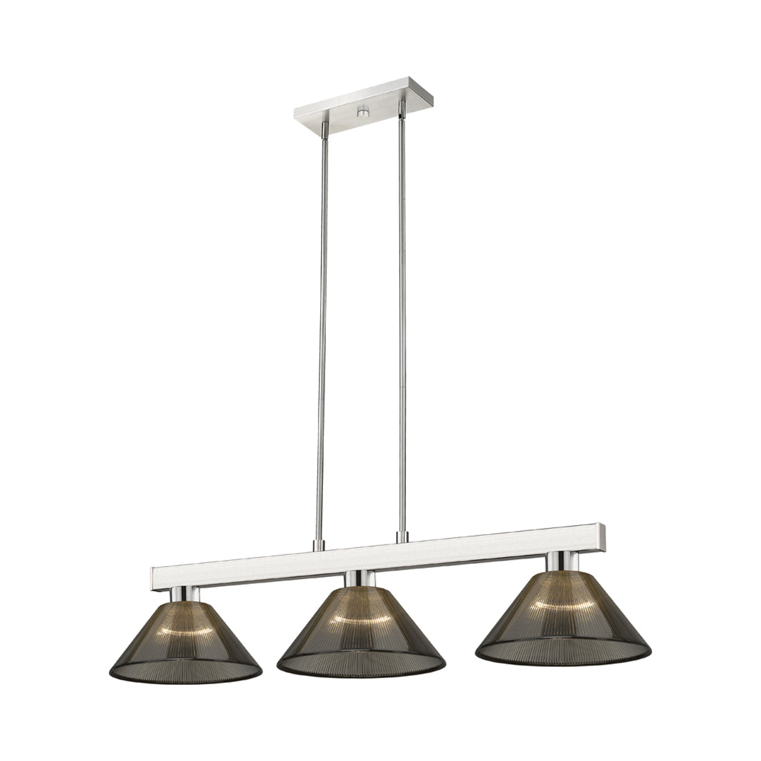 Players Cone Billiard Pendant Light in Smoke.