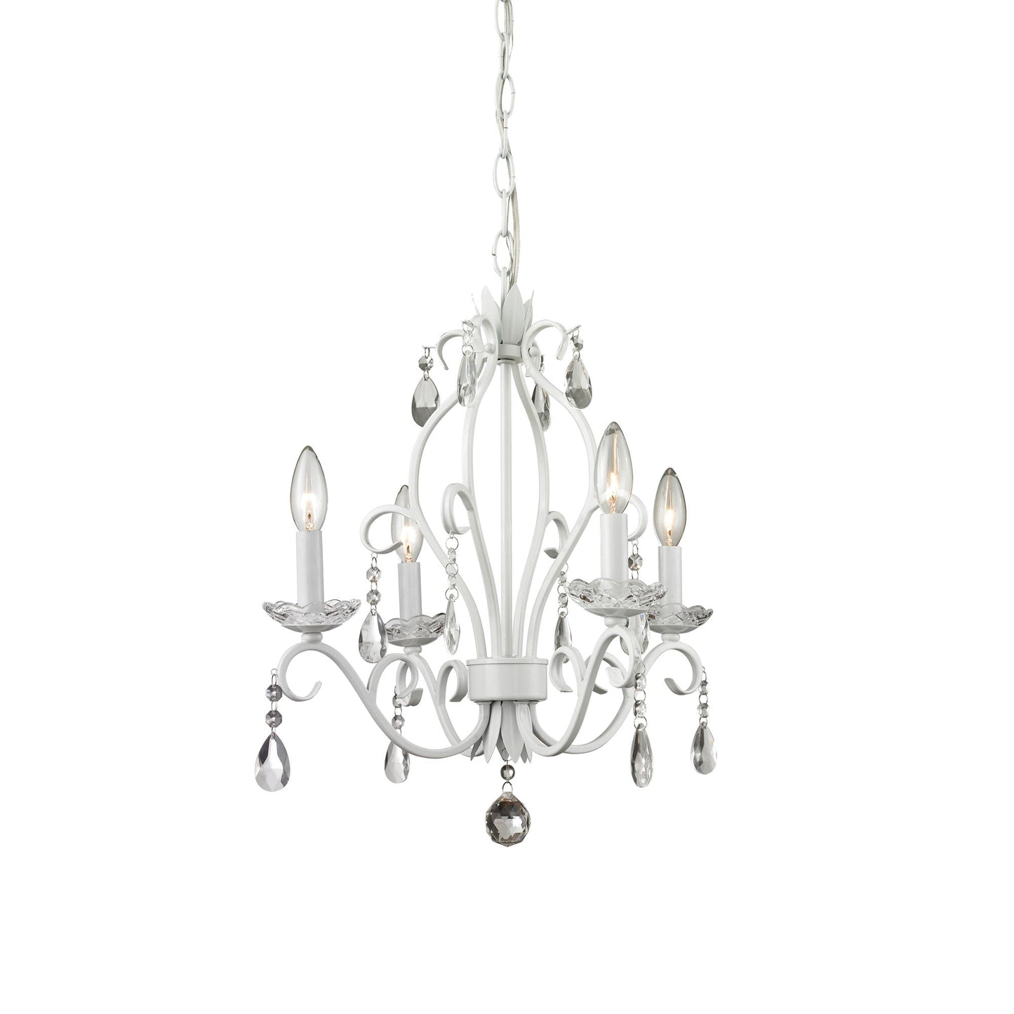 Princess Chandelier in Matte White.