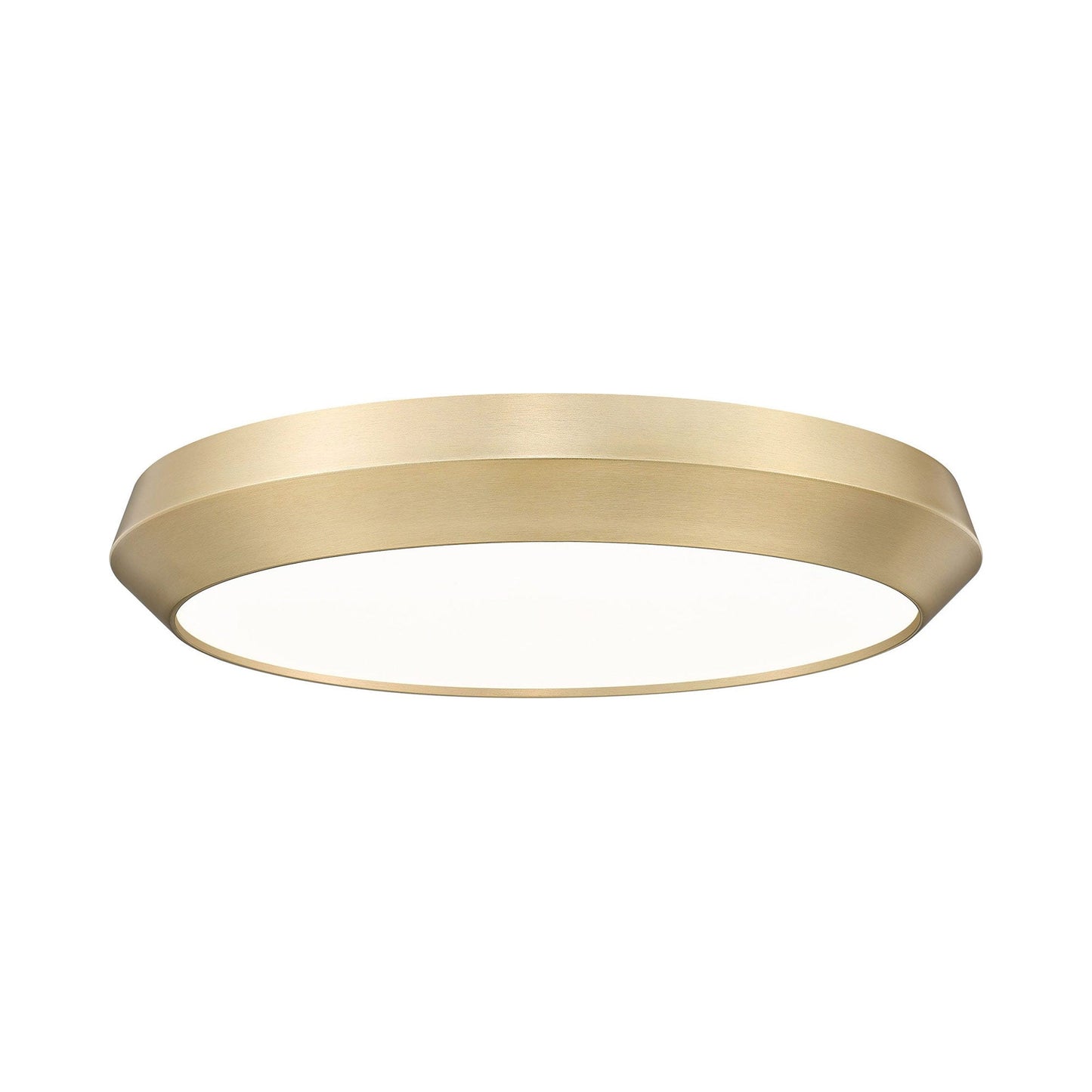 Quasars LED Flush Mount Ceiling Light in Modern Gold (19-Inch).