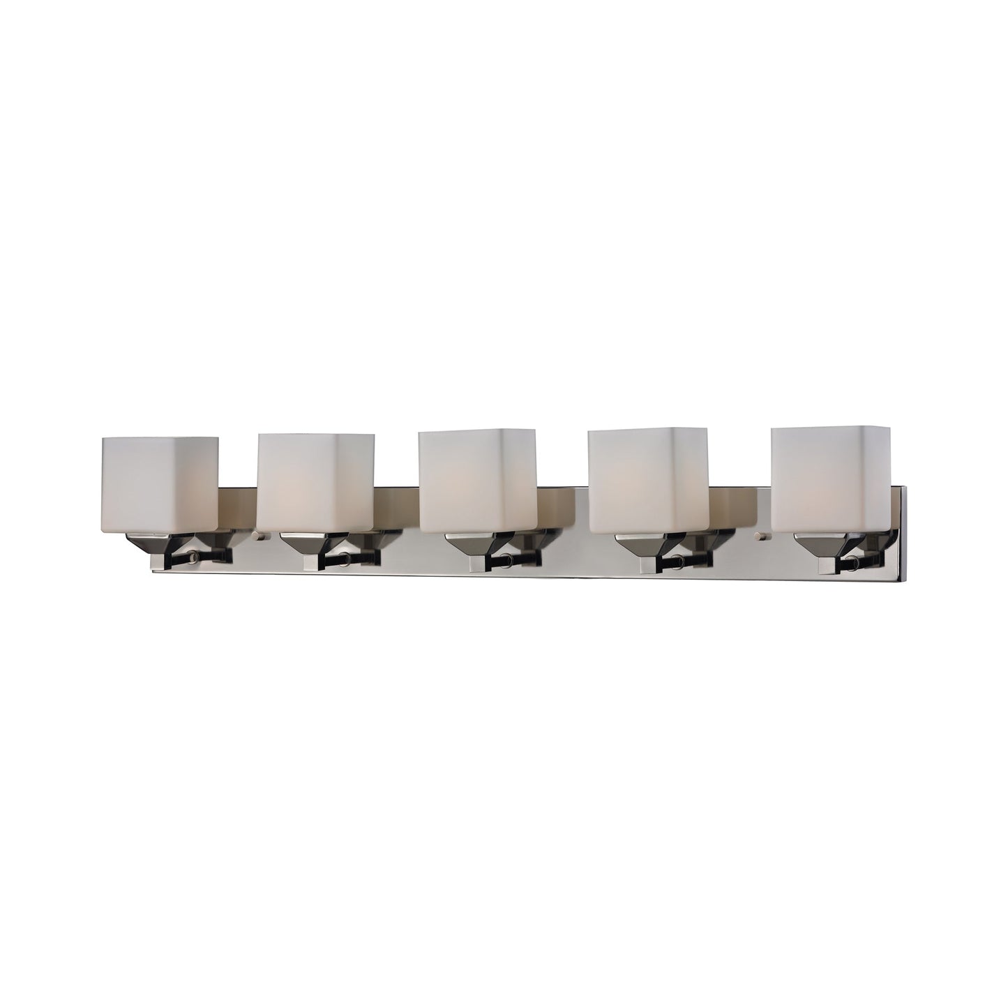 Quube Bath Vanity Light in Chrome (5-Light).