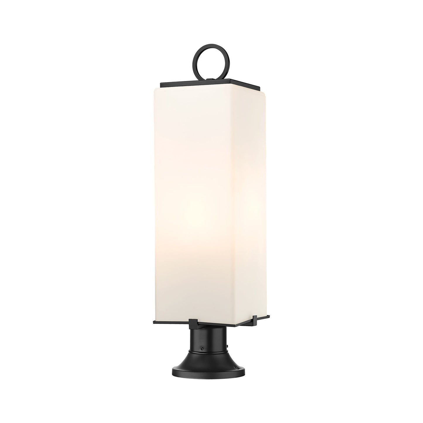 Sana 553PM Outdoor Pier Mount Light in White Opal (28.38-Inch).