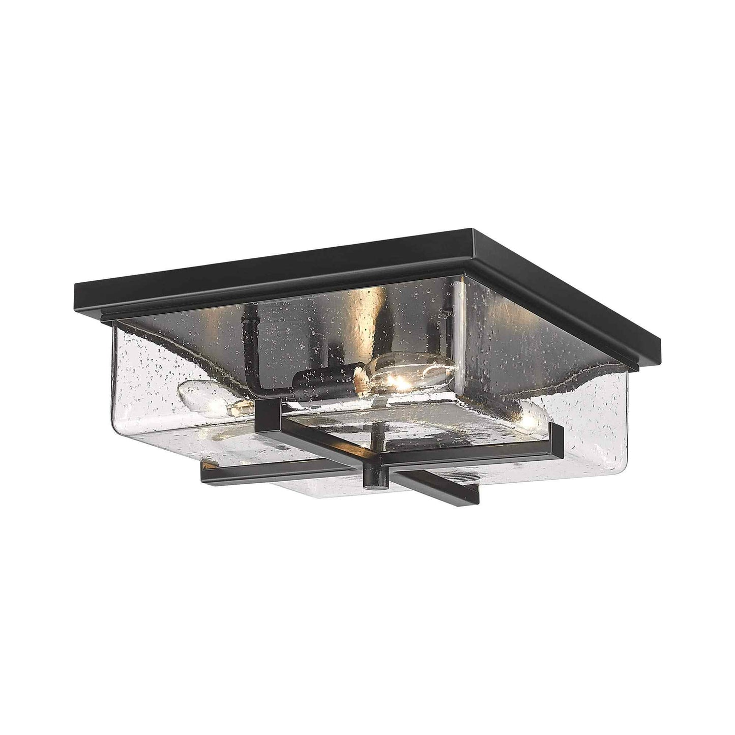 Sana Outdoor Flush Mount Ceiling Light in Seedy.