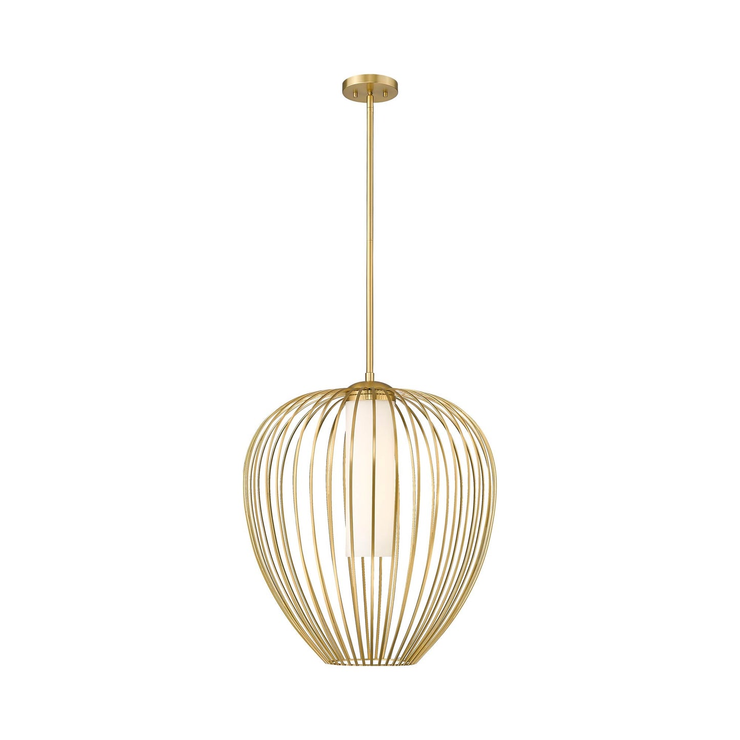 Savanti Pendant Light in Modern Gold (22-Inch).