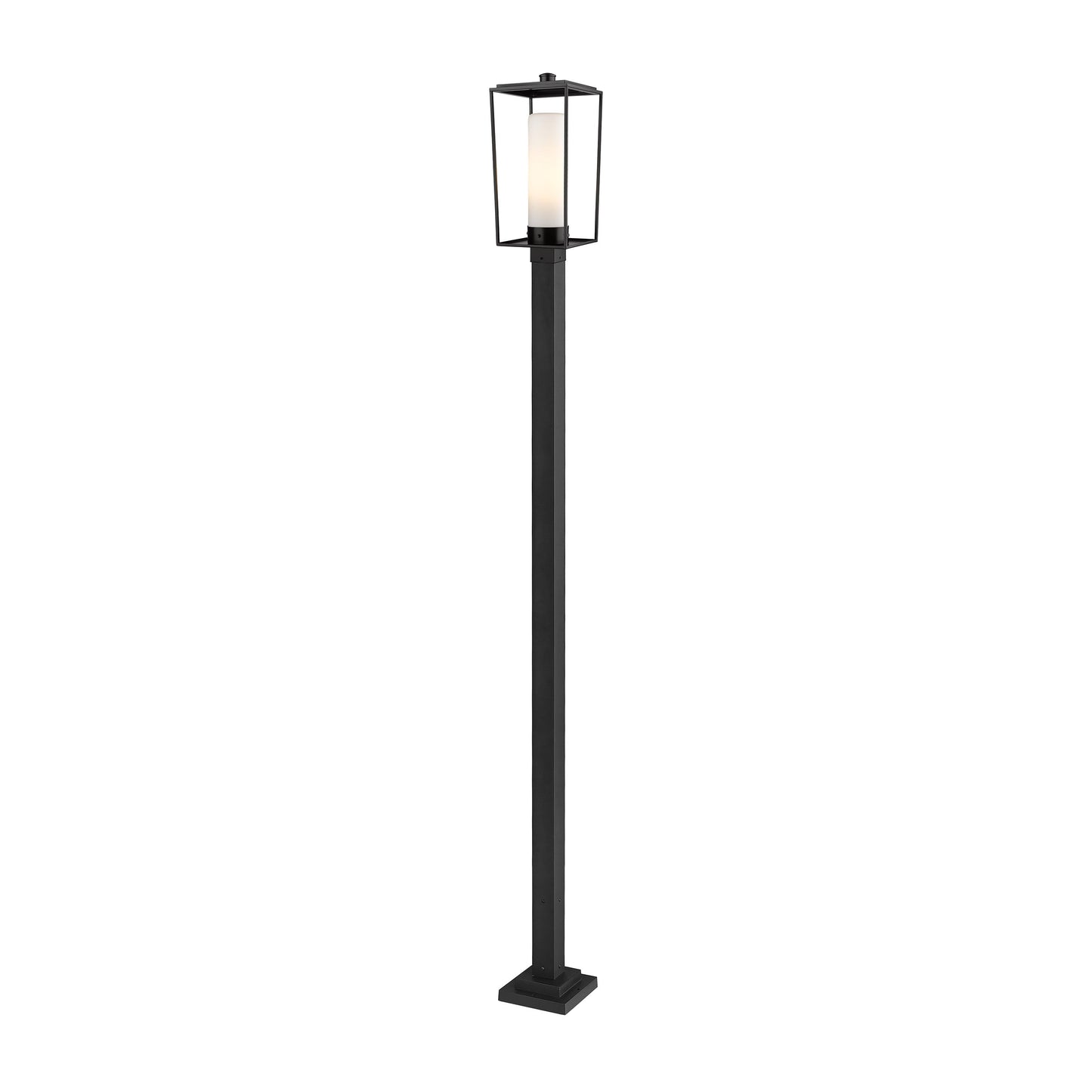 Sheridan 536P Outdoor Post Light in White Opal (117.5-Inch).