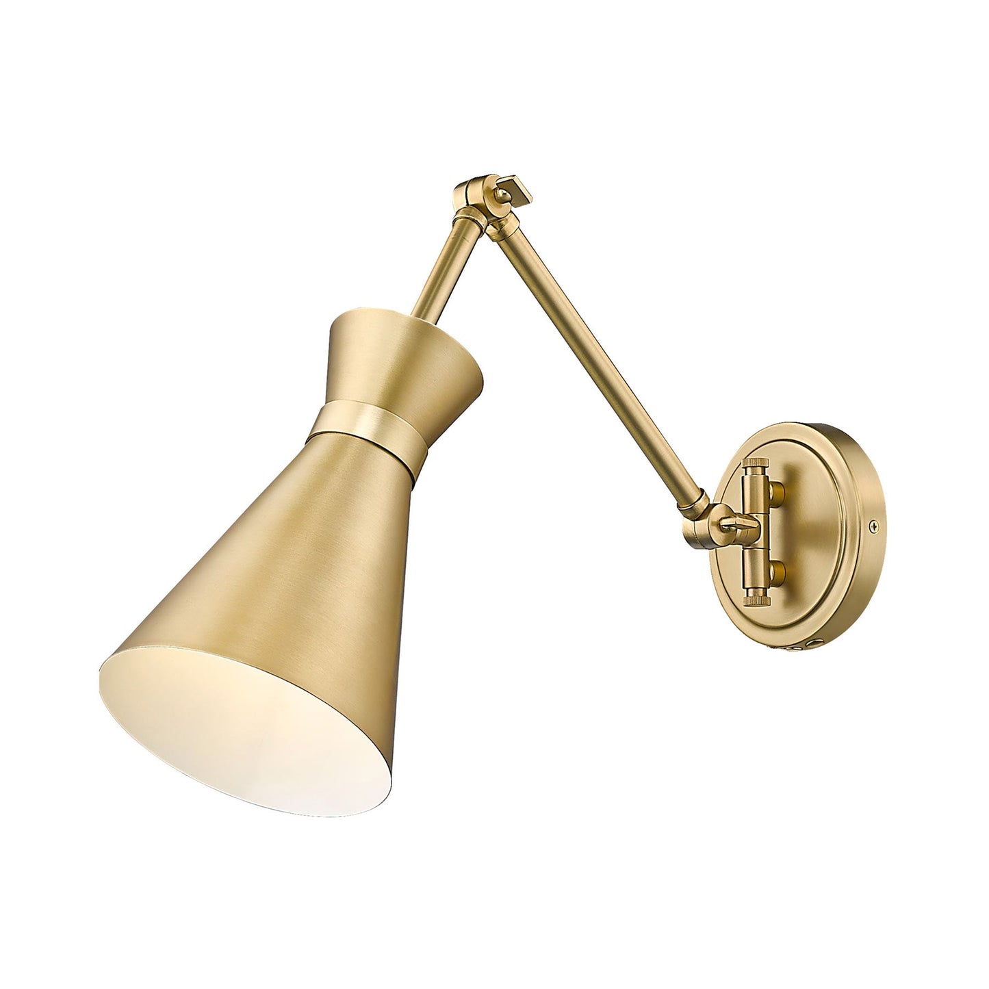 Soriano Arm Wall Light in Modern Gold.