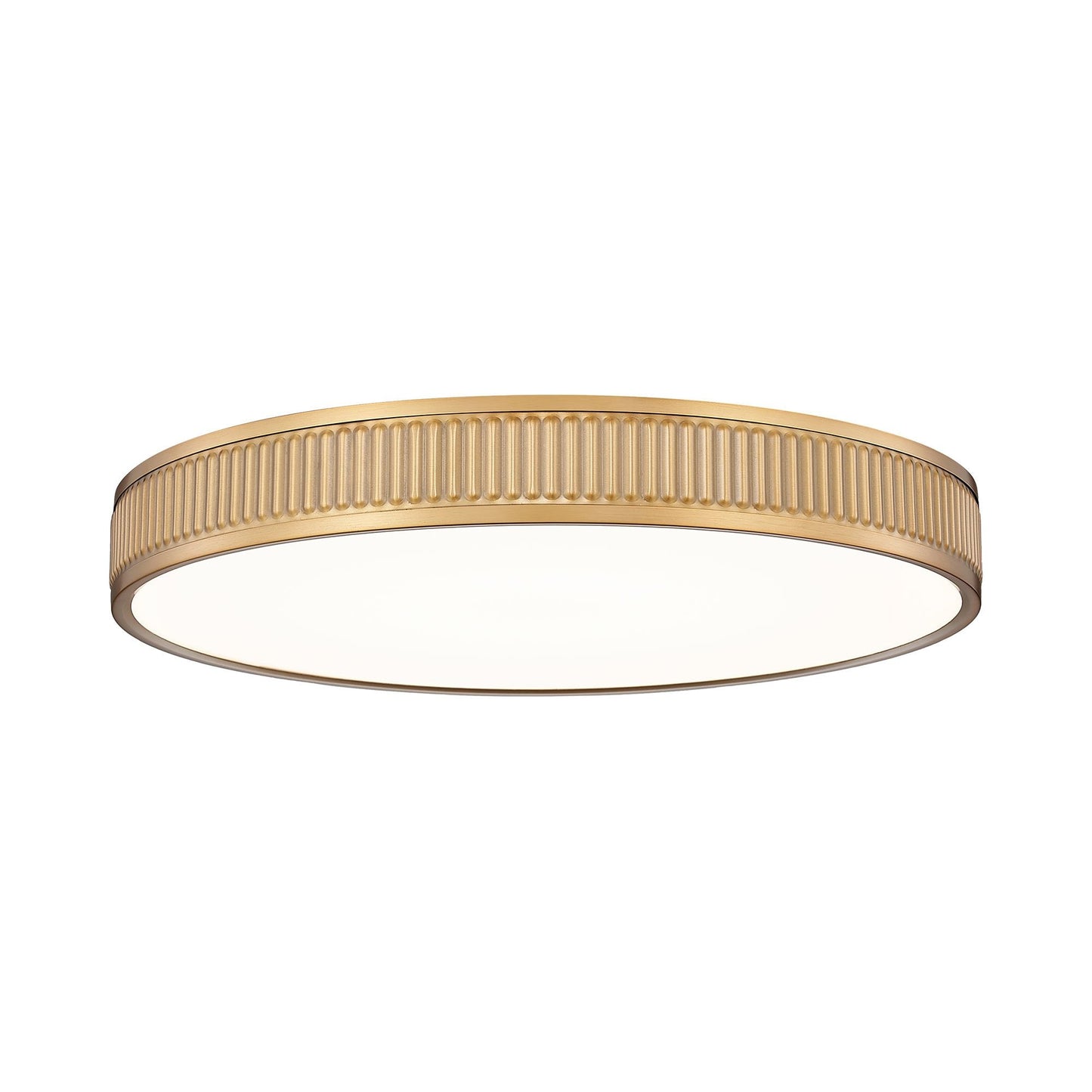 Stari LED Flush Mount Ceiling Light in Modern Gold (20.7-Inch).