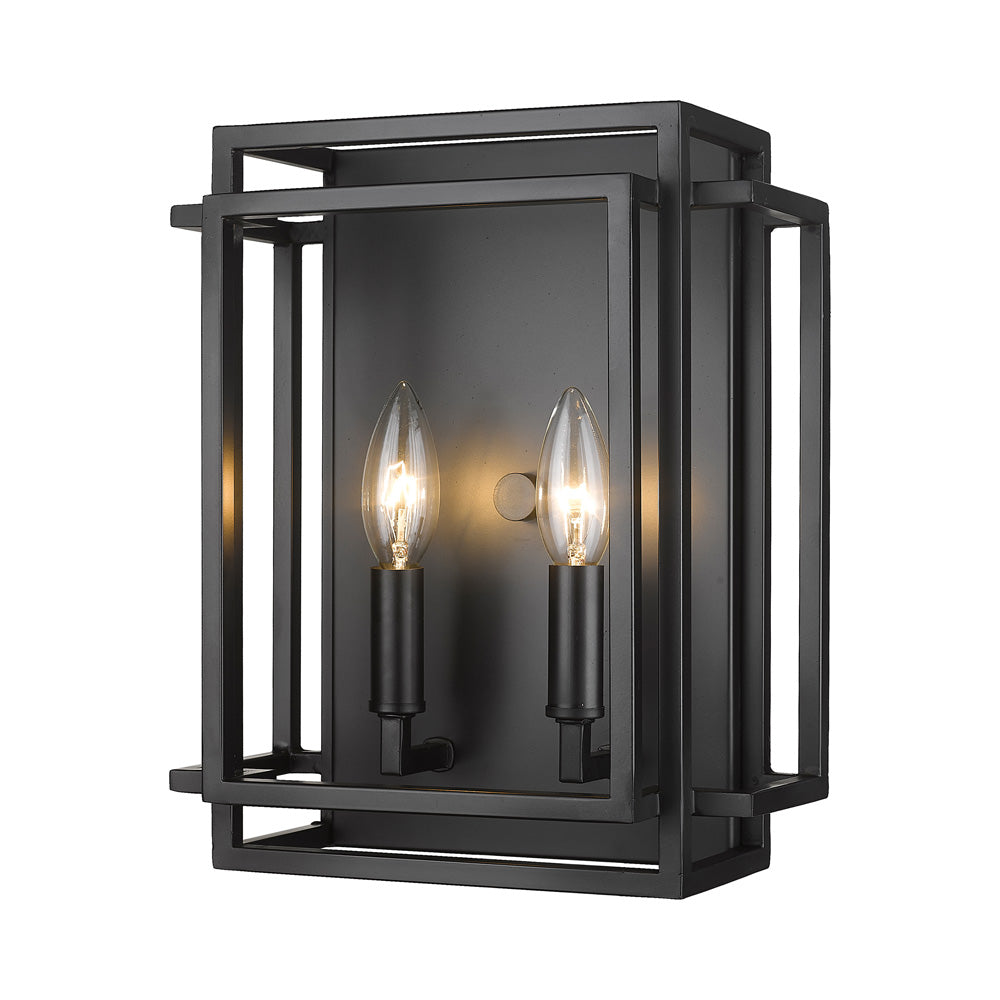 Titania Wall Light in Matte Black.