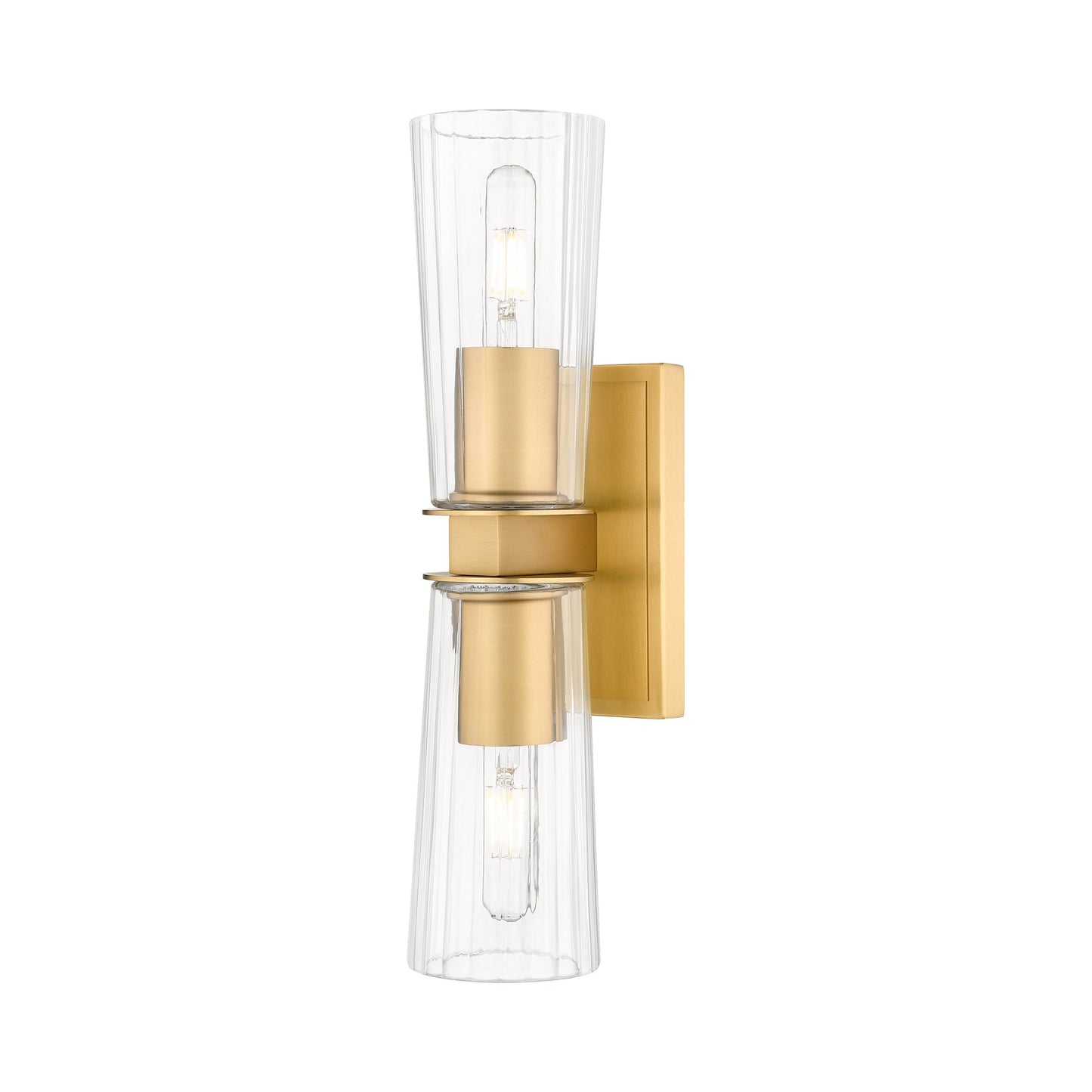 Titus Bath Wall Light in Modern Gold (2-Light).