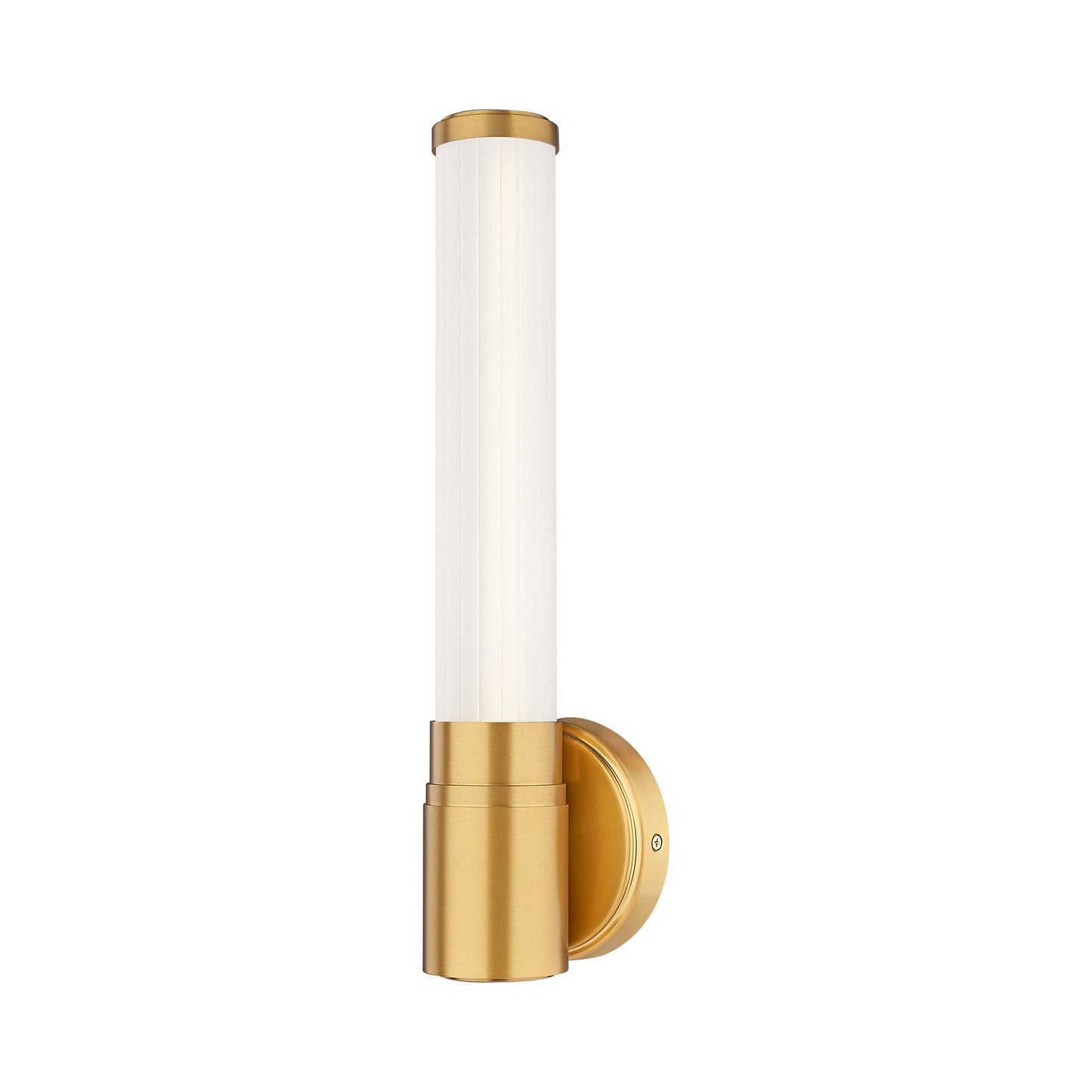 Warwick LED Wall Light in Modern Gold.