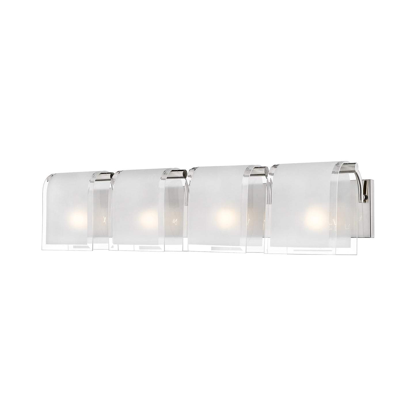 Zephyr Bath Vanity Light in Brushed Nickel (4-Light).