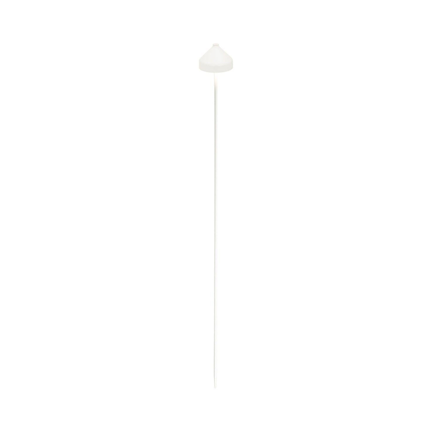 Amelie Outdoor Rechargeable LED Floor Lamp in White.