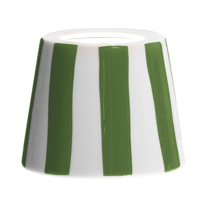 Poldina Ceramic Lamp Shade in Lido Green.
