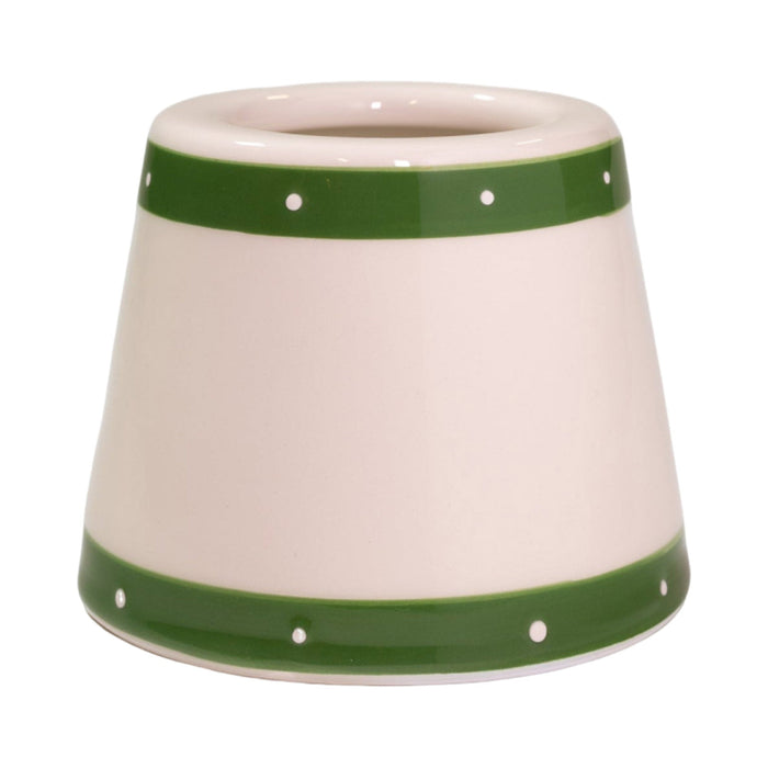 Poldina Ceramic Lamp Shade in Perle Green.
