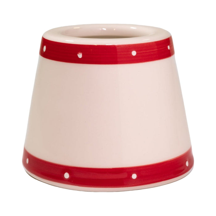 Poldina Ceramic Lamp Shade in Perle Red.