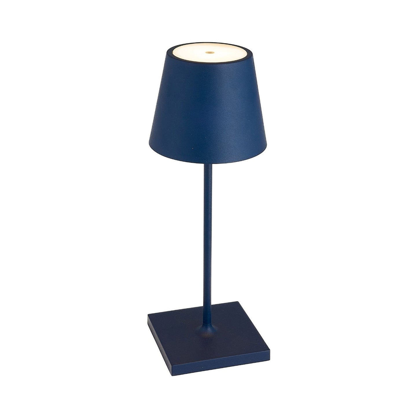 Poldina Pro Mini LED Table Lamp in Steel Blue.