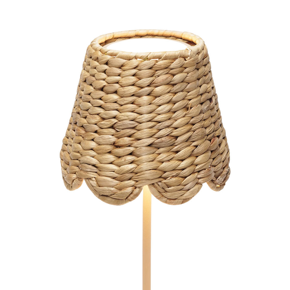 Poldina Wicker Shade in Scallop Water Hyacinth (Poldina Pro / Poldina Mini).