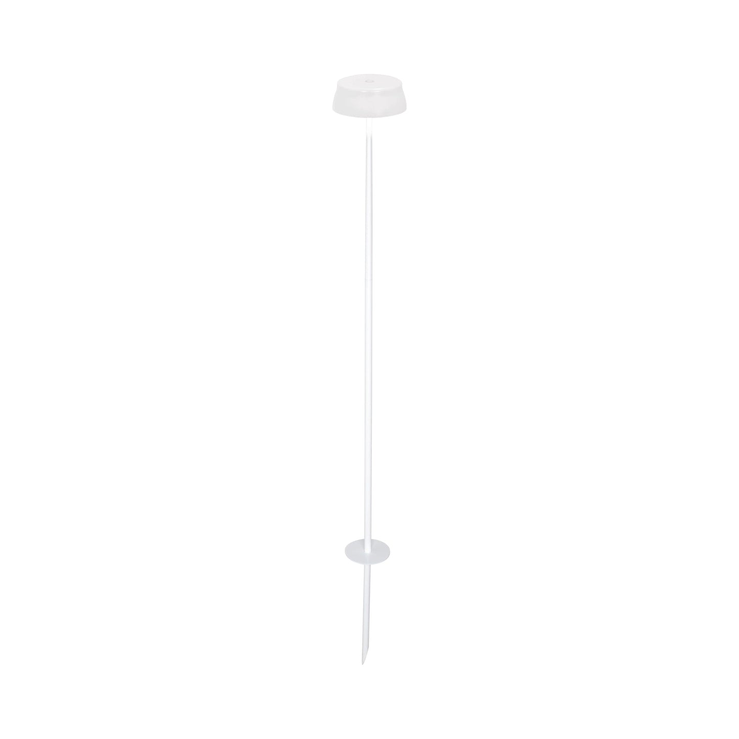 Sister Light Wi-Fi Outdoor Rechargeable LED Floor Lamp in Pearl White.