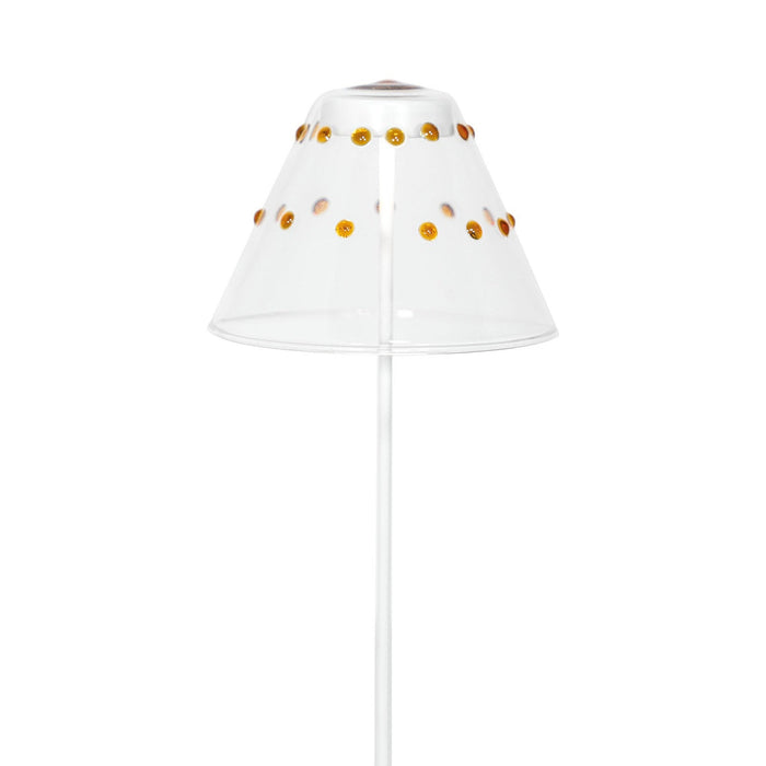 Swap Pro Lamp Shade in Clear with 25 Amber Dots (Borosilicate Glass).