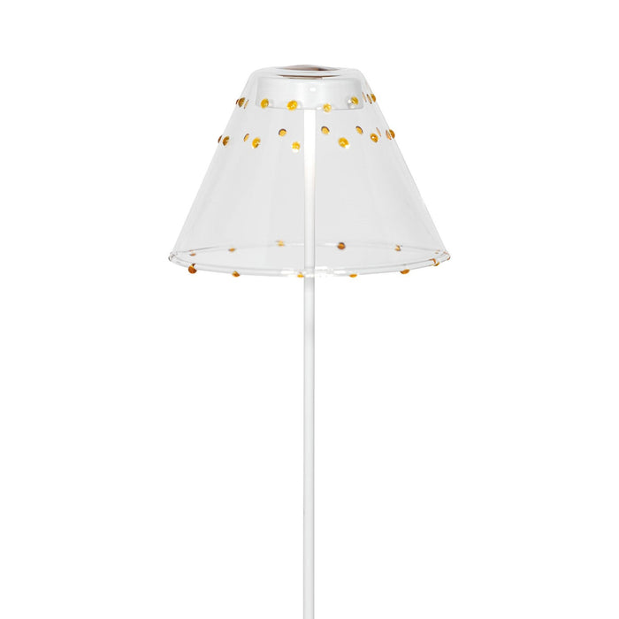 Swap Pro Lamp Shade in Clear with 41 Amber Dots (Borosilicate Glass).