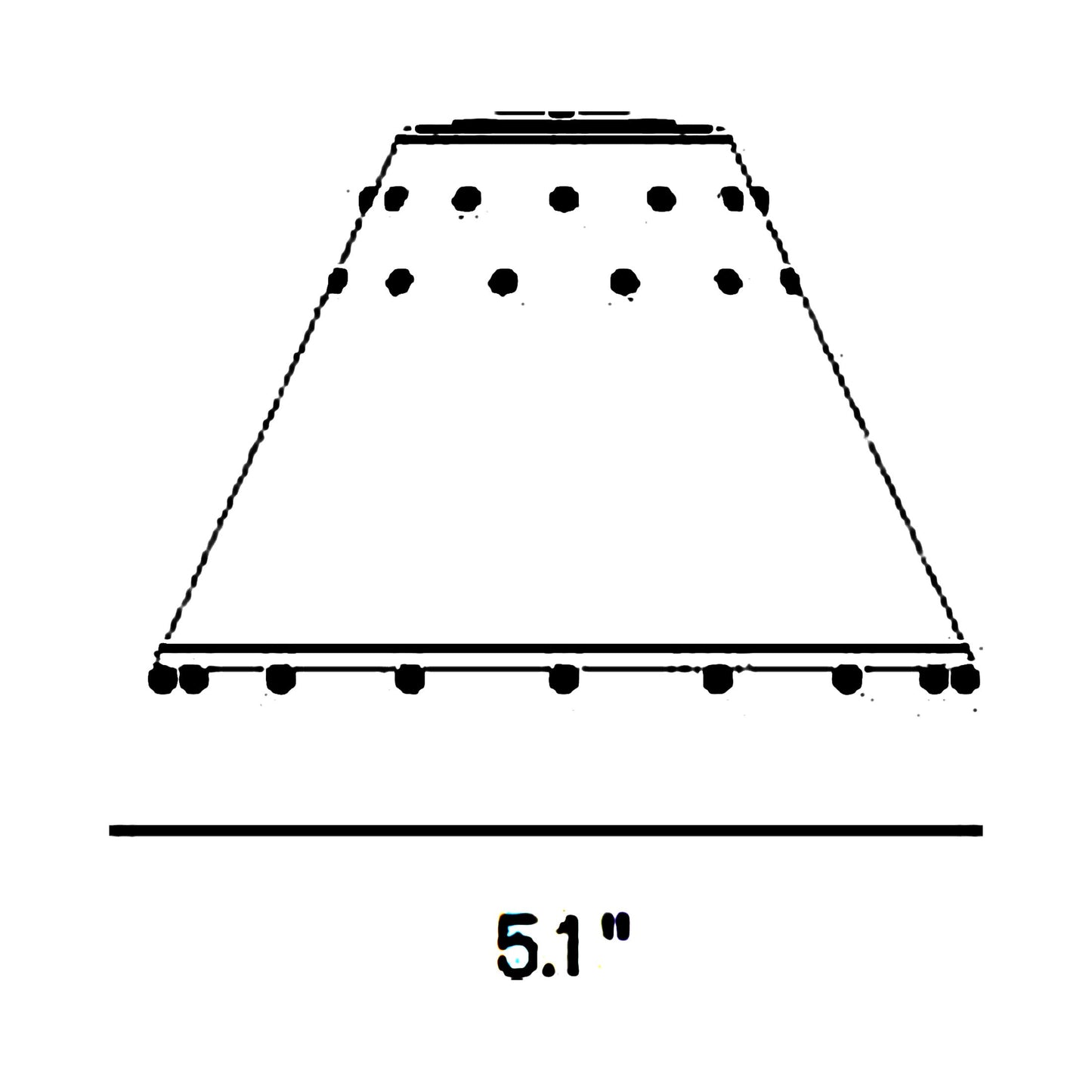 Swap Pro Lamp Shade - line drawing.