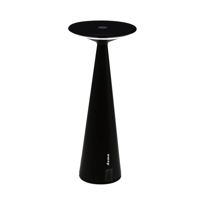 Dama LED Table Lamp in Black/With USB Port.