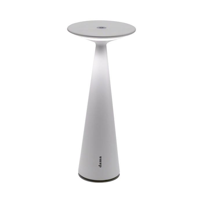 Dama LED Table Lamp in White/Standard.