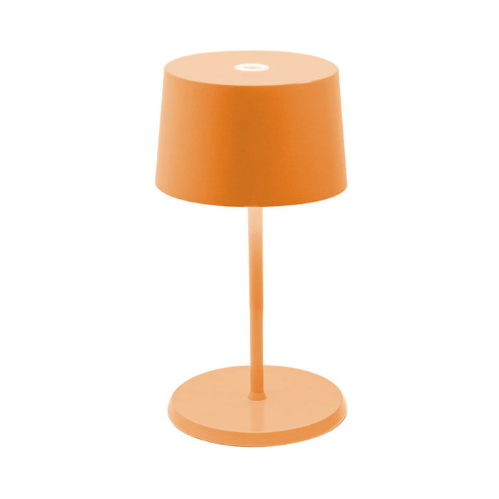 Olivia Mini LED Table Lamp in Orange.