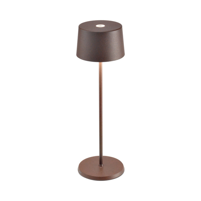 Olivia Pro LED Table Lamp in Rust.