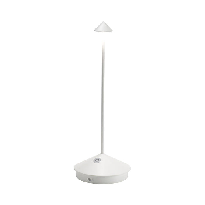 Pina Pro LED Table Lamp in White.