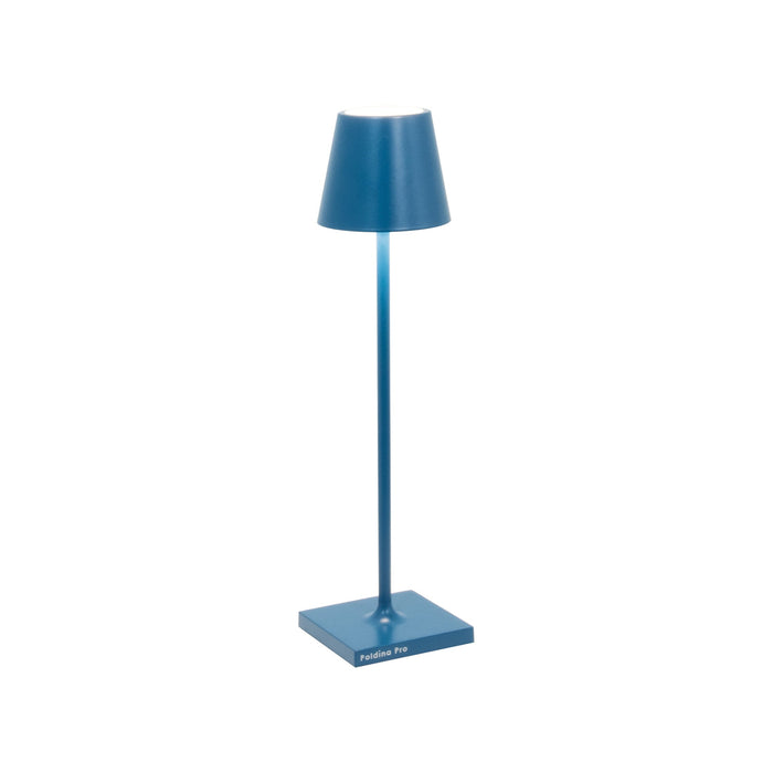 Poldina Pro LED Table Lamp in Capri Blue (Small).